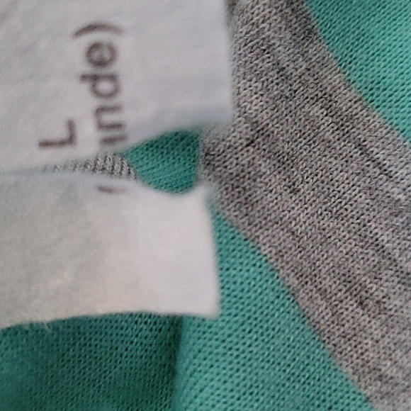 Kate Collection long sleeve striped tee with sequin elbows - Picture 11 of 11